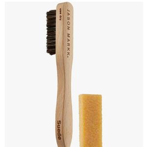 Jason Markk Suede Cleaning Kit, Shoe Cleaner, 2-Piece Set, Brush & Stain Eraser, Sneaker Care, Ideal for Footwear, Safe for Leather, Suede, Nubuck, Cotton, Knits