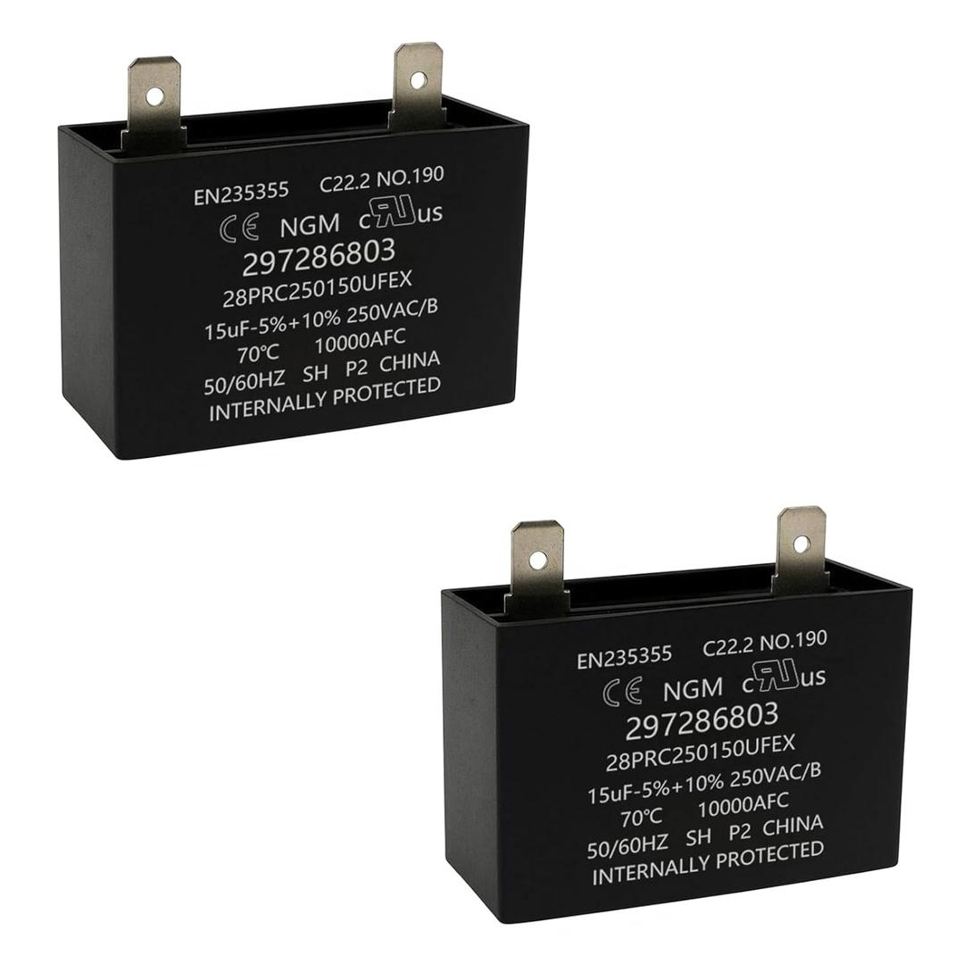 SPRWRRM 297286803 Refrigerator Operating Capacitor 2 Pack