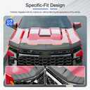 Hood Deflector Compatible with 2019-2026 Chevy Silverado 1500 Hood Protector TPE Hood Shield Replacement for 2019-2026 Chevy Silverado Accessories