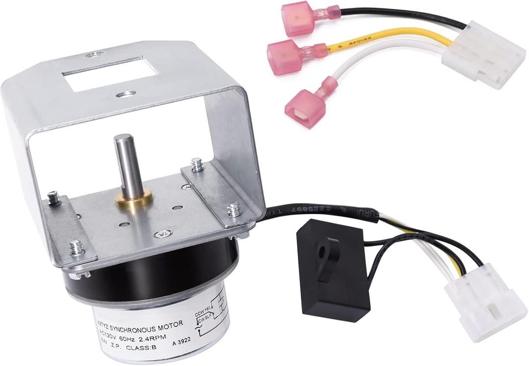 Criditpid Replacement 812-4421 Auger Feed Motor for Quadrafire Classic Bay 1200, Castile, Mt Vernon Pellet Stove, 2.4 RPM Auger Motor with Bracket for Heatilator CAB50, PS35, PS50 Pellet Stove