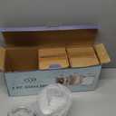 Set of 3 Glass Jar with Lid 1 Liter | Airtight Glass Storage Container for Food, Pasta, Coffee, Candy, Dog Treats, Snacks | Glass Organization Canisters for Home & Kitchen | 34 Ounces