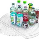 Incostar 360 Rotating Lazy Susan Turntable - Multifunctional Rectangular Organizer 16.5" x 11.1" for Refrigerator, Cabinet, Pantry, and Kitchen Countertop (1 Pack)