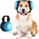 Dog Ear Muffs Noise Protection, 29dB Noise Cancelling Headphones for Dogs, Dog Ear Muffs Noise Protection for Hunting Fireworks Thunder Vacuums Anxiety Relief, M-Blue