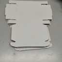 6x4x1'' Small Shipping Boxes 25 Pack, White Corrugated Cardboard Literature Mailers, Mailing Packaging Supplies for Small Business (W641-25)