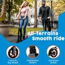 LaScoota Kick Scooter for Kids Ages 6+, Teens & Adults, Large 8" Sturdy Urethane Wheels. Adjustable Handlebar, Lightweight, Foldable, 220lbs Max Load