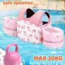 HeySplash Swim Vest for Kids, Toddler Pool Floaties Fit 22-30-40-50-60-66 Lbs, Children Puddle Swimming Jumper Jacket with Safety Buckle, Water Wing Arm Pool Float for Boat Swim Trainer Boy Girl 3-5-6