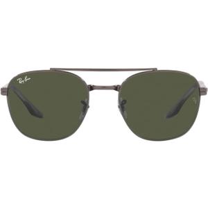 Ray-Ban Rb3688 Square Sunglasses (Gunmetal/Green)