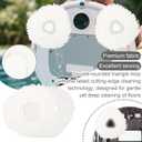 BOXOB 8pcs Replacement Mop Pads for Narwal Freo Pro X Ultra/Freo Z Ultra / T10 / J3 / J4, Premium Microfiber Washable Reusable Mop Cloth for Robot Vacuum Cleaner Accessories (White)