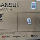 SANSUI 32 inch FHD Smart WebOS TV | Frameless Screen with chromecast Built in | 4000:1 Contrast Ratio|WebOS Hub with 28W Speakers & Apple HomeKit & Live TV| Support Airplay & WiFi & Bluetooth 5.2