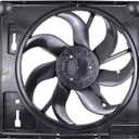 ApplianPar Engine Radiator Cooling Fan Assembly for Jeep Wrangler 2012-2017 Wrangler JK 2018 3.6L