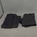 BGment Rod Pocket and Back Tab Blackout Curtains for Bedroom - Thermal Insulated Room Darkening Curtains for Living Room, 2 Window Curtain Panels (38 x 63 Inch, Dark Grey)