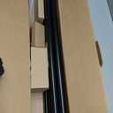 KAMANINA 1 Inch Double Curtain Rods 66 to 120 Inches (5.5-10 Feet), Telescoping Splicing Black Curtain Rod for Windows 54 to 115 Inches, Decorative Curtain Rods with Square Finials