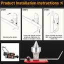 750-087 Magnetic Wall Mount Lawn Mower Blade Balancer Replacement for All Lawnmower Blades MAG-1000 Red