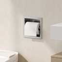 Neodrain Recessed Toilet Paper Holder, Brushed Toilet Paper Holder Built-in, Stainless Steel Recessed Tissue Paper Roll Holder, in Wall