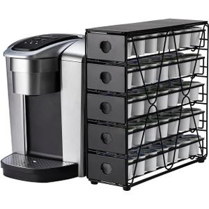 FlagShip K Cup Organizer for Keurig Pod Drawer Large Mullti Tier Coffee Pod Holder(70 Pods Capacity)