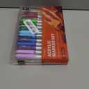 JusArt Acrylic Paint Markers Brush Tip 30 Colors, Water-Based No-Bleed Markers with Automatic Ink Control, Waterproof Acrylic Paint Pens for DIY Art & Crafts -Fabric, Rock, Wood, Glass, Ceramic, Metal