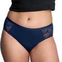 Thinx Ultra-Soft Leakproof Briefs for Women  Reusable, Comfy Period Underwear Holds Up to 12 Tampons (Blue, S)