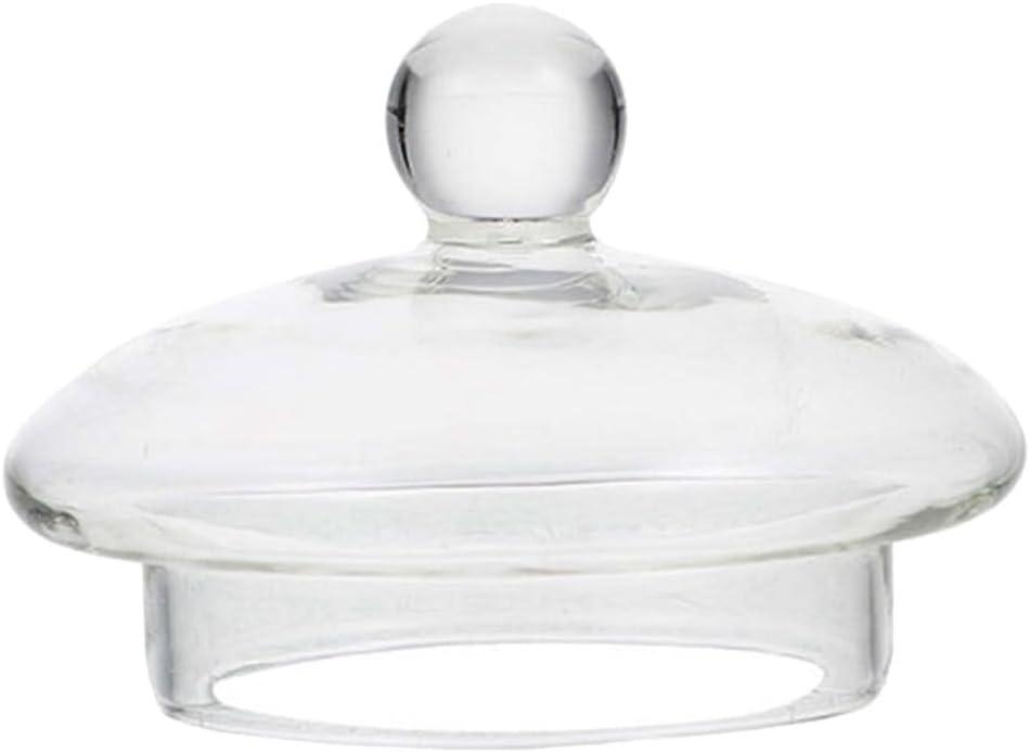 UPKOCH Replacement Glass Lid for 1000ml Teapot - 8.2cm Stovetop Safe Transparent Cover, Fits Glass Beverage Dispensers & Pitchers (3.2in Diameter)