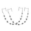 1 Pair of Temporary Tooth Decoration, Teeth Retainer Practical Brackets para Dientes Sturdy Retenedores de Dientes Ortodoncia Props for Dental Students to Practice (Transparent color)