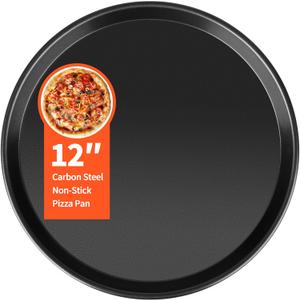Pizza Pan for Oven, 12 Pizza Pan Compatible with Breville Smart Oven BOV800XL BOV845 BOV900, Non-Stick Pizzas Tray for Breville Toaster Ovens Accessories, Replacement for Breville Pizzas Pans