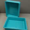 Storex(62522U05C) Letter Size Flat Storage Tray – Organizer Bin for Classroom, Office and Home, Teal, 5-Pack ,10 x 13 x 3 Inches