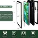 Samsung Galaxy S25 Ultra Case,Built-in HD Screen Protector Luxury Metal Extreme Shockproof Military Bumper Heavy Duty Cover Shell Case for Samsung Galaxy S25 Ultra (Black)