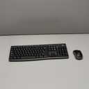 Logitech MK270 Wireless Keyboard and Mouse Combo for Windows, 2.4 GHz, 8 Multimedia Keys, PC, Laptop, Wireless Keyboard Compact Mouse Combo - Black (1 Pack)