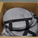 9-Piece Professional Drum Bag Set, Vintage Slub Cotton Padded Drum Case for 10/12/13" Toms, 14" Snare, 16" Floor Tom, 22x18" Bass Drum, Includes 24" Cymbal Bag, Hardware & Stick Bags(Grey)