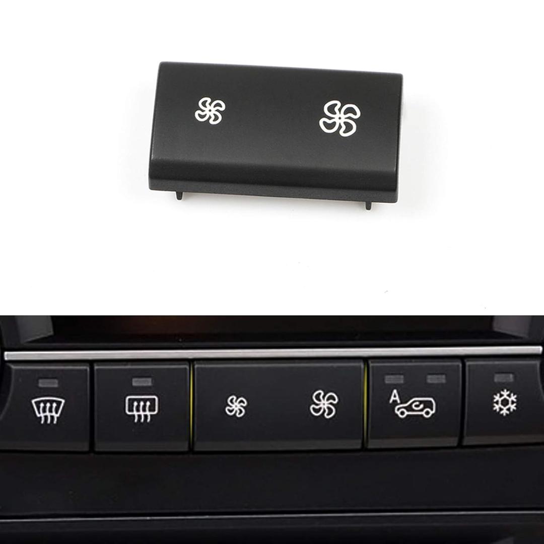 Moonlinks Fan Speed Button Replacement AC Heater Control Fan Switch Button Cap for BMW X5 E70 2006-2013 /BMW X5 E70 LCI 2009-2013, X6 E71 2007-20141 Piece (For X5)