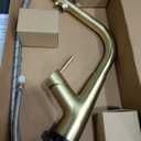 WEWE Kitchen Faucets with Pull Down Sprayer, Stainless Steel Single Handle 1 Hole for Family Kitchen Commercial Camper Laundry Rv Bar, Matte Black