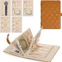 Jewelry storage book set with Zipper jewelry organizer book transparent travel jewelery organizer Free Divided Compartment jewellry storage books travel earring case portable Earrings org