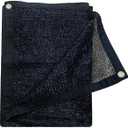 Cool Area 55% Sun Shade Cloth Mesh Tarp with Grommets for Plant Cover 6.5x10ft Patio Canopy Garden Pergola Greenhouse Car Barn Kennel Black