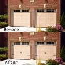 WINSOON Decorative Metal Garage Door Hardware Screw in Carriage House Accents Dummy Hinges Handles Black Steel Barn Gate Garage Decor