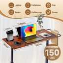 VTORY Adjustable Standing Desk for Walking Pad Treadmill, Desk for Bike/Cycling, Stand Table for Treadmill Walking Pad, Bike/Walking Pad/Treadmill Trainer Desk Stand, Attachment, Bar for Walking Pad, 25" x 28" x 32"