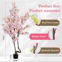 7.2ft Tall Pink Faux Cherry Blossom Tree for Home Decor, Likelike Artificial Silk Flower Cherry Branches Tree Indoor Outdoor, Sakura Tree Realistic Fake Flowering Plant for Christmas Decor