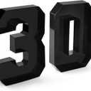 Cardboard Number for Charcuterie 30 Set Fillable Tray 10.2'' Black Charcuterie Paper Box for 30th Birthday Anniversary Party Decorations Chocolate Candy Cupcake Container