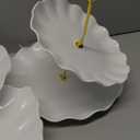 Wgbon 10 Pack Dessert Table Display Set, 4 Sets 3 Tier Cupcake Stand, 6 Pcs Food Serving Trays, Tiered White Plastic Cup Cake Tower for Birthday Baby Shower Wedding and Tea Party Supplies (10, Large)