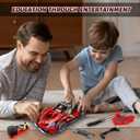 Remote Control Racing Car Building Kit, Compatible with Lego STEM Toys for Kids 2 in 1 Model Car Kit 425 PCS, Gifts Toys for Age 6-12 Years Old Kids Boys