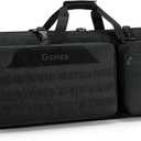 Gonex Double Rifle Case Soft Bag 36"/42'', Tactical Long Gun Backpack with Lockable YKK Zippers, Multi-Pocket Storage, 3-Way Carry, Durable Outdoor Gear Bag (Black)