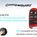 Smart Key for Dodge Charger Challenger SRT Hellcat 2015-2018, YIKEBALOG Proximity Remote Control Key Fob Replacement for Dodge Charger Challenger SRT Hellcat 2015-2018 M3N-40821302