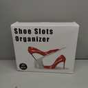 Shoe Slots Organizer 20 Pack - Shoe Stackers, Space Savers 50%, 4 Levels Adjustable, Double Layer Holders for Closet, White