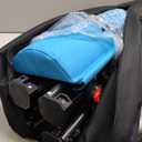 Reclining Camping Chair 4 Position with Foot Rest Comfortable for Adults 265Ibs Folding Lounger Mesh Beach Chair with Cooler Bag and Cup Holder for Outdoor Patio (Single - No Cotton Pad, Blue)