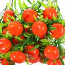 BESTOYARD Realistic Artificial Fruit 4 Pcs Faux Strawberry Bunches for Home Desk Office Decor Lifelike Faux Fruit Ornaments Seasonal Everyday Decoration 12.6 X 3.5 X 4.7 Inches