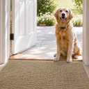 DEXI Ultra Thin Indoor Door Mat 24x36, Entrance Doormats, Beige