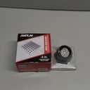 WEBANG 4 Inch Square Shower Drain Brushed Floor Drain with Flange Wave-Hole Pattern Cover Grate Removable SUS304 Stainless Steel Watermark&CUPC Certified Brushed