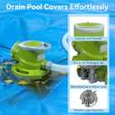 1/4 HP Automatic Swimming Pool Cover Pump,1800 GPH 25FT Head Submersible Sump Pump with 3/4” Check Valve Adapter, 25FT Power Cord, Automatic On/Off Water Removal for Pool, Rooftops, Basement