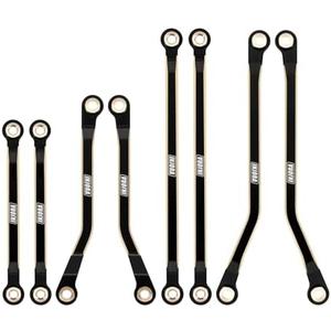 INJORA 46g Black Coating Brass High Clearance Links Set for TRX4M High Trail K10 F150 1/18 RC Crawler Upgrade (4M-97BK)