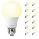 A19 LED Light Bulbs, 60 Watt Equivalent LED Bulb, 2700K Soft White 800Lumen Light Bulb 8W, Non-Dimmable Lighting E26 Base, CRI 80+, 15000+ Hours Lifespan, Pack of 12
