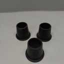 uxcell Flanged Sleeve Bearings 17mm Bore 19mm OD 25mm Length POM Wrapped Oilless Bushings Black 3pcs