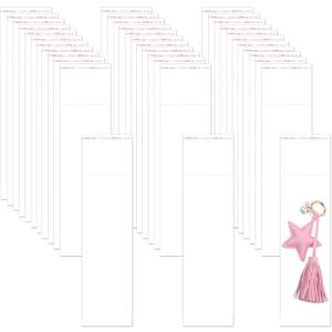 Self Adhesive Cellophane Bags 2x6" Long Clear Self Stick Cello Baggies 300pcs Skinny OPP Poly Glassine Bags 2mil for Candy Crafts Bracelet Oil Pastel Disposable Tableware Watch Hairpin Key Chain